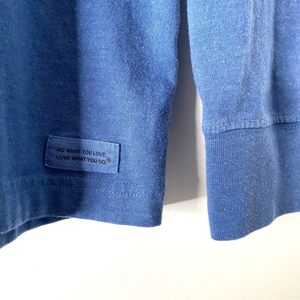 Life Is Good Crusher Tee Relaxed Fit Blue Long Sleeve Crew Today Is A Good Day - Picture 4 of 7